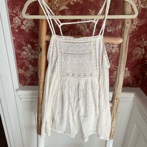American Eagle Outfitters White Lace Camisole